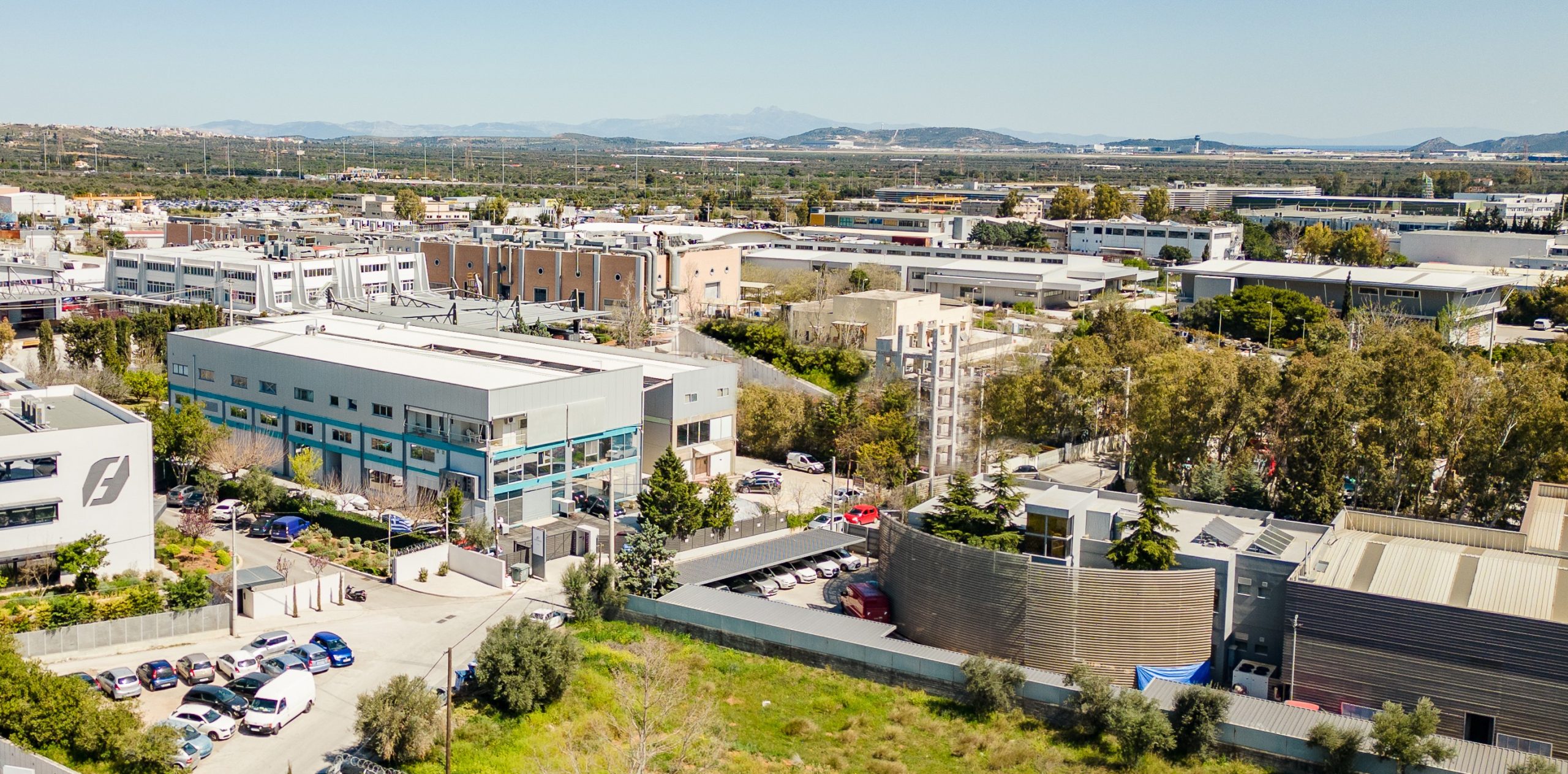 Drone view of the Athens' facility