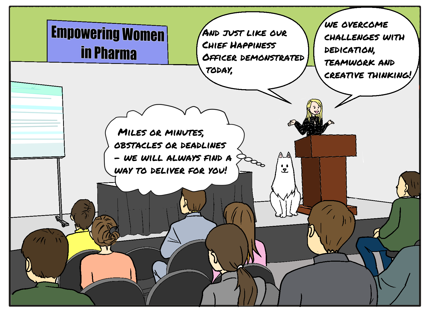 Interphex manga - Women in Pharma presentation.